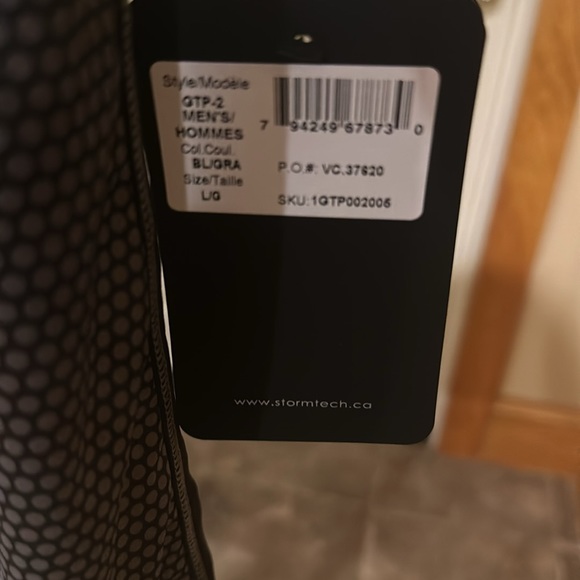 Stormtech Men's Black/Graphite Matrix Polo - Picture 7 of 12